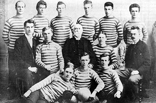 George Bryce (centre) and the Manitoba College Football Team, 1896-1897
Source: Archives of Manitoba