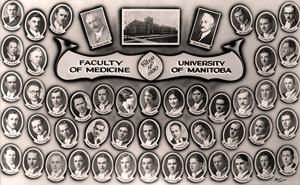 Class of 1930; Faculty of Medicine at the University of Manitoba.